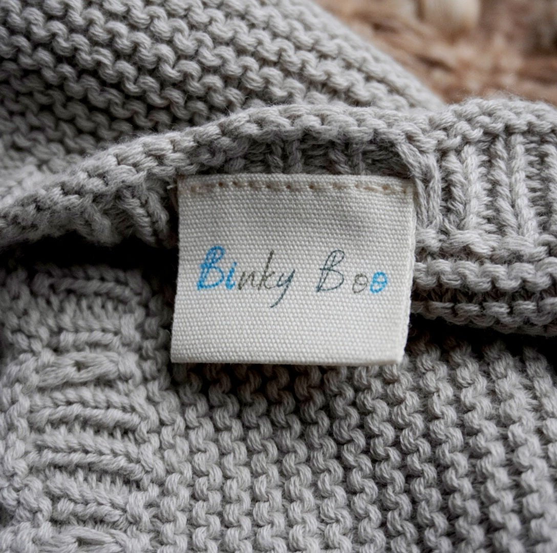 100% ORGANIC COTTON BEIGE BABY COMFORTER - Binky Boo