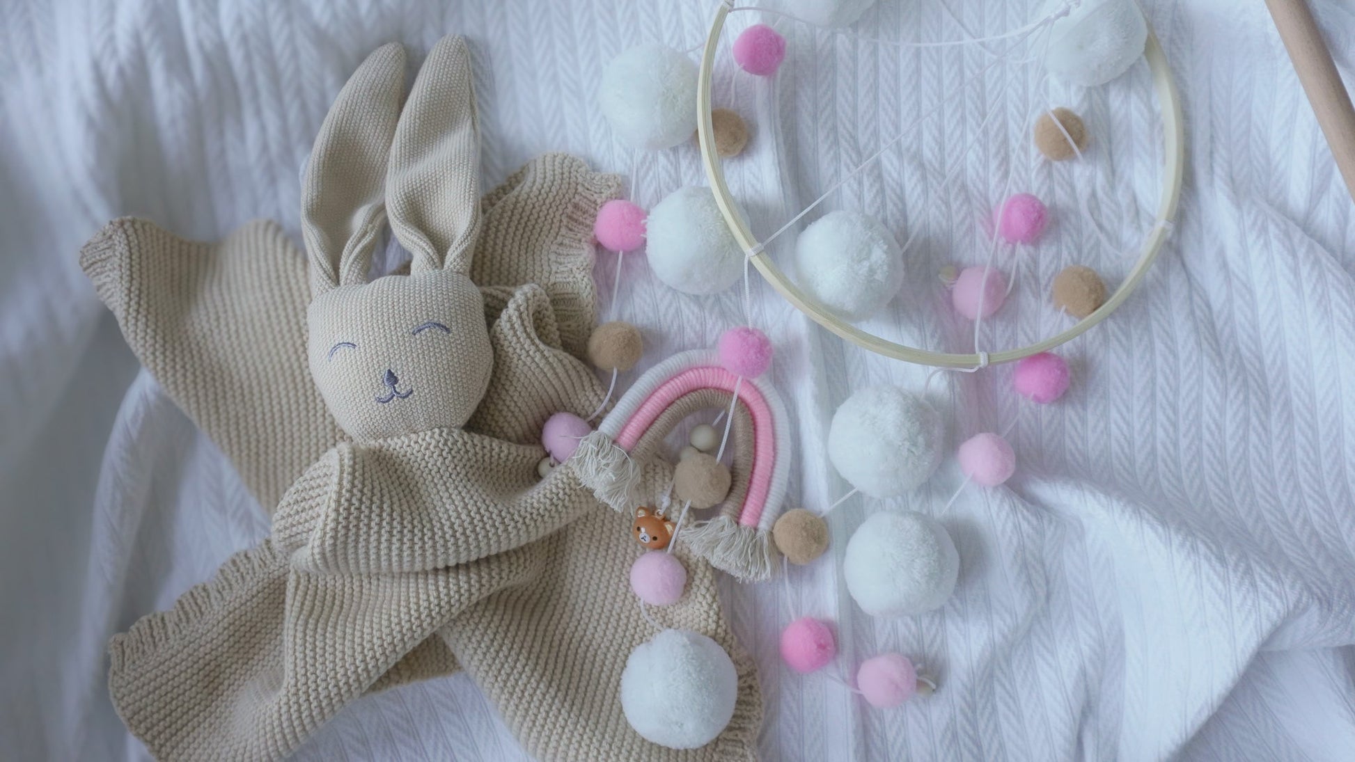 Radiant Rainbow Mobile & Comforter Bundle - Binky Boo