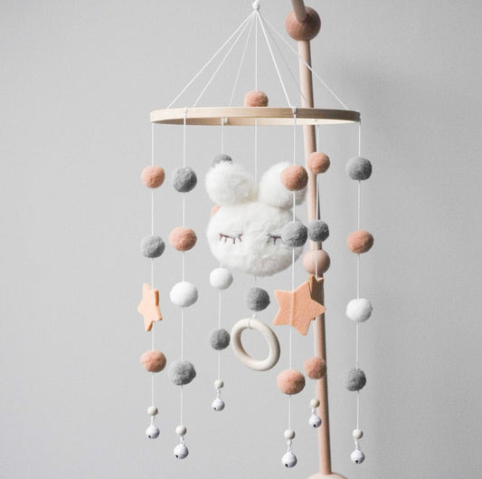 BLISSFUL BUNNY BABY MOBILE - Binky Boo