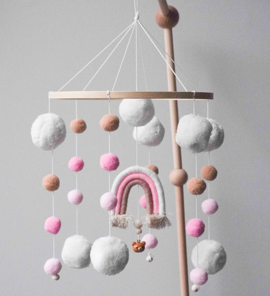 RADIANT RAINBOW BABY MOBILE - Binky Boo